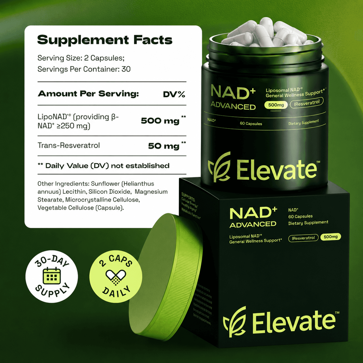 Elevate NAD+ Advanced 2